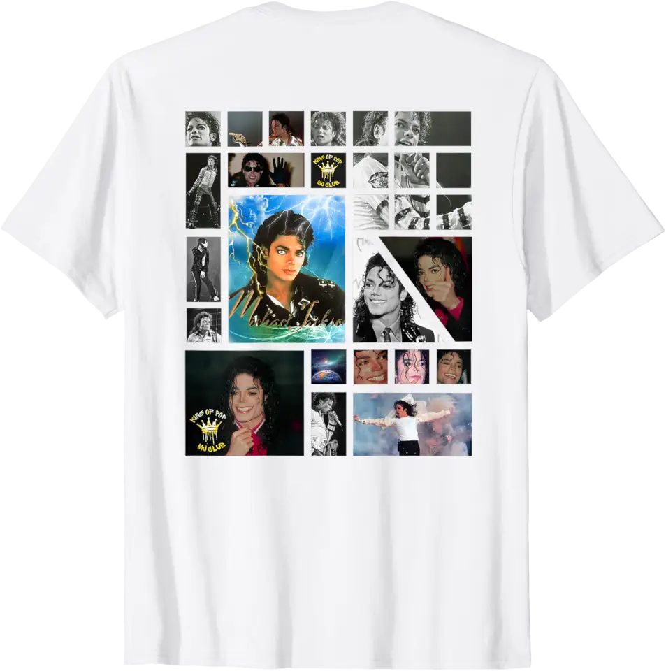 Michael Jackson T-Shirt The King of Pop MJ Cotton 100% Men or Women