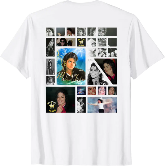 Michael Jackson T-Shirt The King of Pop MJ Cotton 100% Men or Women
