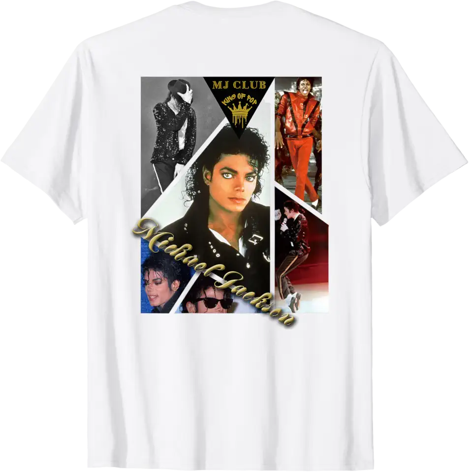 Michael Jackson T-Shirt The King of Pop MJ Cotton 100% Men or Women