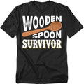 Popfunk Wooden Spoon Survivor T-Shirt – Funny Nostalgic Humor Tee, Unisex