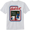 Dare Drugs are Bad T-Shirt Retro 90's Style Unisex Design Tee Short Sleeve Unisex Shirt