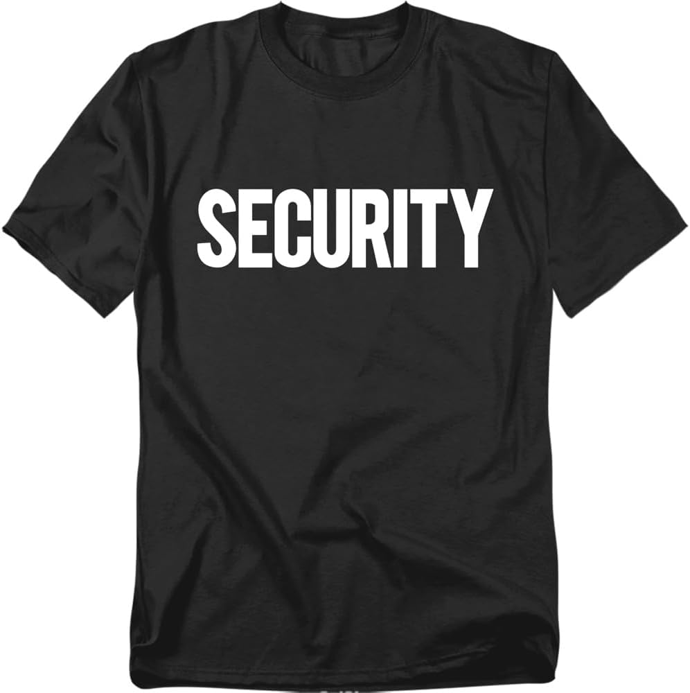 Popfunk Security T Shirt Event Crew Bouncer Tee for Men or Women, Unisex Adult