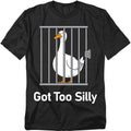 Popfunk Goose Got Too Silly T-Shirt – Funny Animal Pun Tee, Women, Unisex