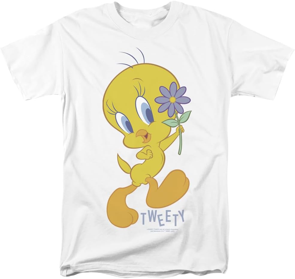 Popfunk Looney Tunes Tweety Flower Unisex Adult T Shirt