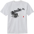 Great Wall of China T-Shirt Great Wall in Chinese Characters Calligraphy Design Tee Short Sleeve Unisex Shirt