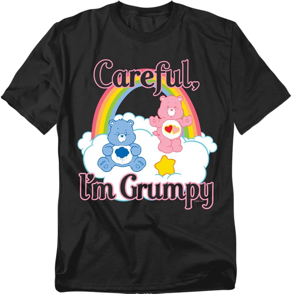 Popfunk Care Bears Careful, I'm Grumpy Unisex Adult T Shirt