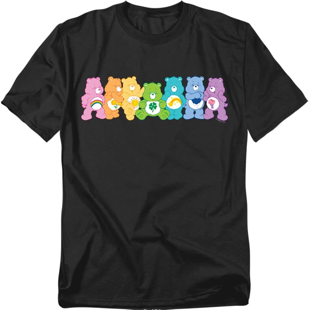 Popfunk Care Bears Bear Spectrum Line Up Unisex Adult T Shirt