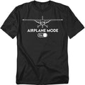 Popfunk Airplane Mode On T-Shirt – Funny Pilot Travel Humor Tee, Unisex