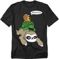 Popfunk Funny Snail Turtle Sloth Go Fast Slow & Steady T-Shirt, Unisex