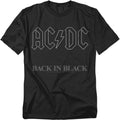 Popfunk ACDC Back in Black Logo Rock Album T-Shirt,