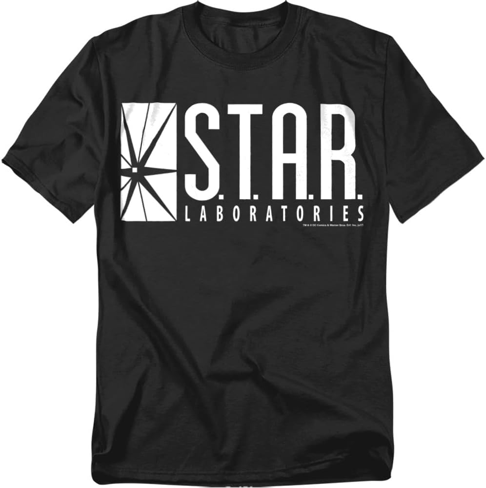 Popfunk Flash Superhero Star Labs T-Shirt - Black