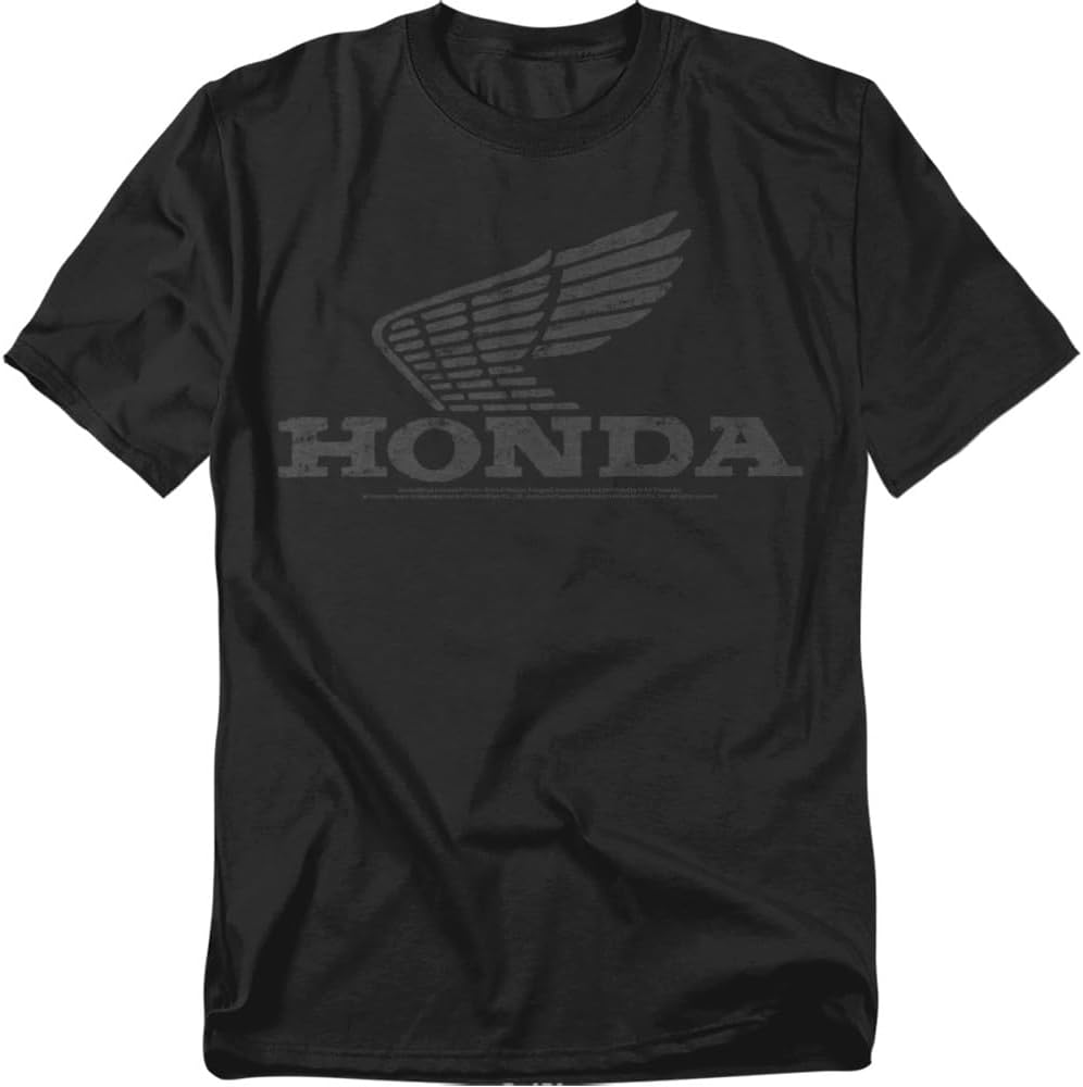 Popfunk Honda Vintage Wing T-Shirt (Wing - Black)