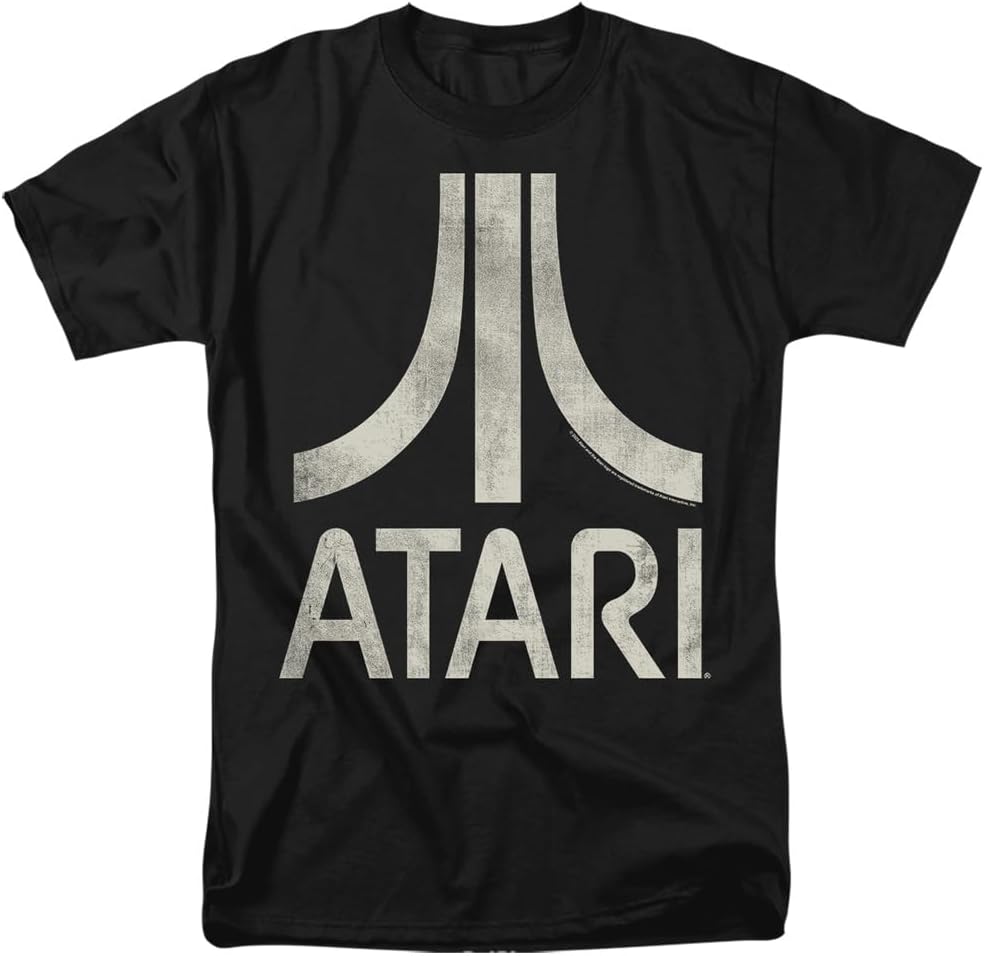 Popfunk Atari Large Distressed Logo Unisex Adult T Shirt