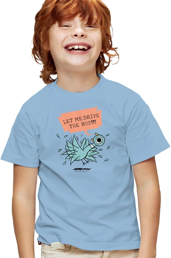 The Pigeon Let Me Drive The Bus Kids T Shirt for Youth Toddler Boys and Girls