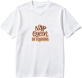 Cotton T-Shirt All Night Thinking All Day Chasing Casual Soft Crewneck Top