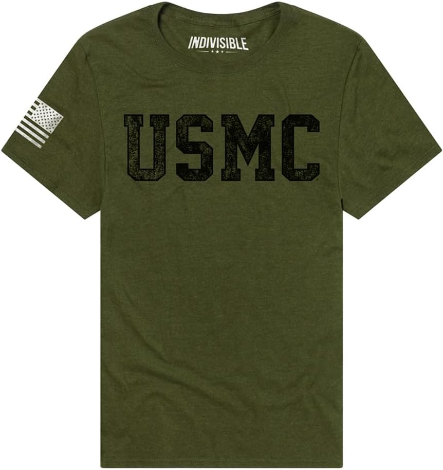 Popfunk Marines USMC Faded Indivisible Men's Ring-Spun T-Shirt