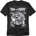 Popfunk Tom and Jerry Black and White Poster Unisex Adult T Shirt