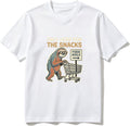Cotton T-Shirt Sloth Cooking On Stove with Pot Casual Soft Crewneck Top