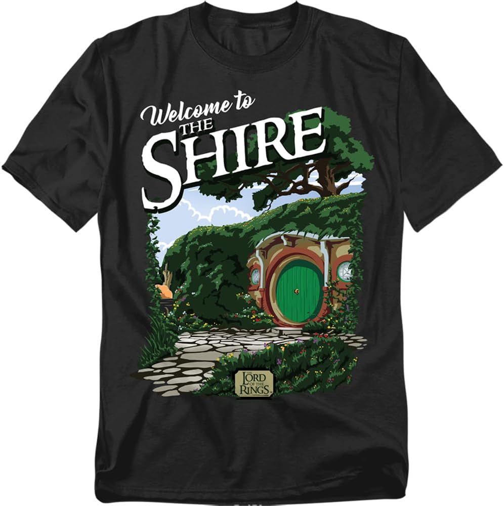 Popfunk Lord of The Rings Welcome to The Shire Unisex Adult T Shirt