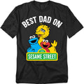 Popfunk Sesame Street Father's Day Best Dad On Street, Unisex Adult T Shirt