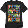 Popfunk Batman Character Squares Unisex Adult T Shirt