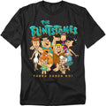 Popfunk The Flintstones Family and House Background Unisex Adult T Shirt
