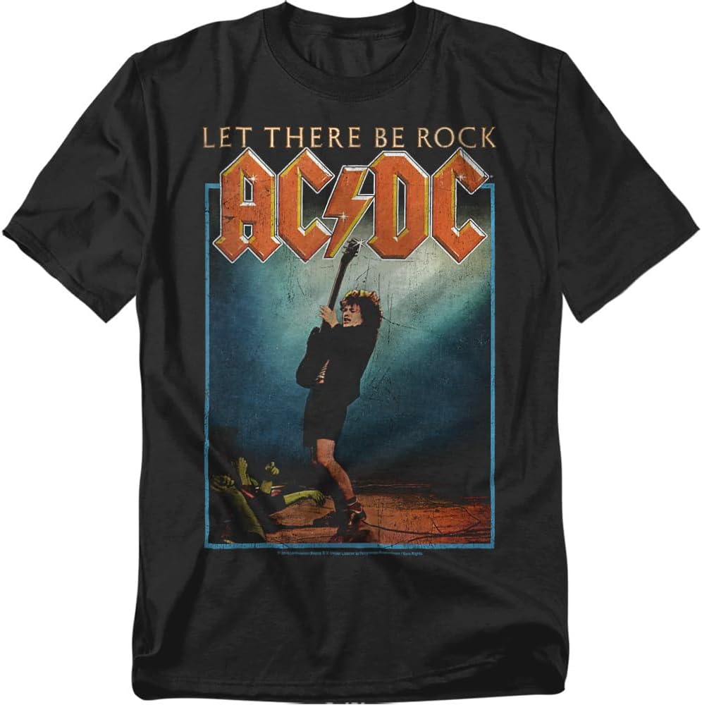 Popfunk ACDC Let There Be Rock Album T-Shirt (Black)