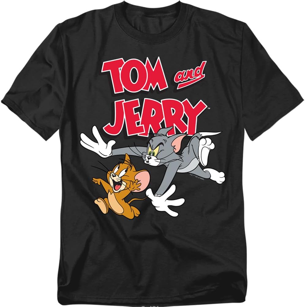 Popfunk Tom and Jerry Chase Me Unisex Adult T Shirt