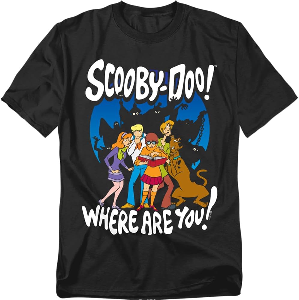 Popfunk Scooby-Doo Ghost Silhouettes Unisex Adult T Shirt