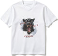 Cotton T-Shirt Night Hunter Prowl Panther Roar Casual Soft Crewneck Top