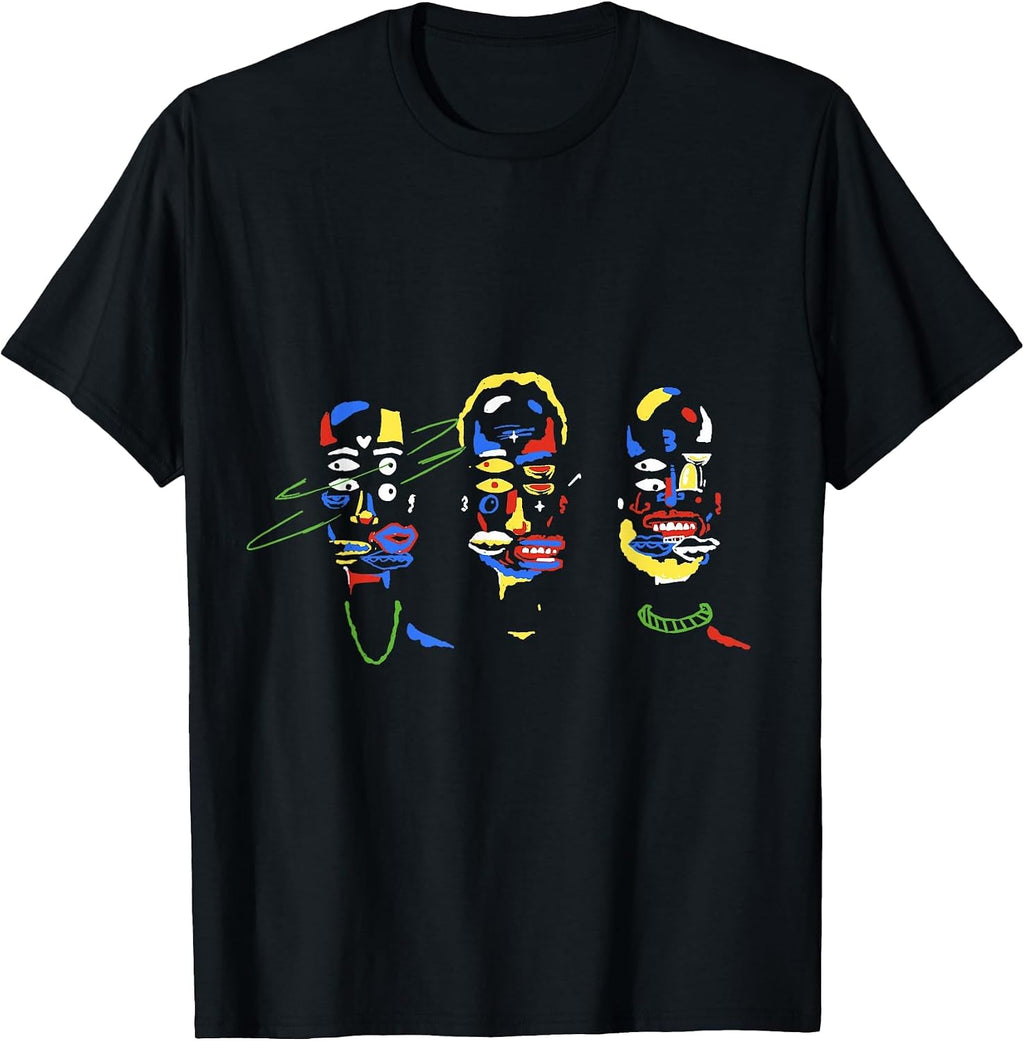 Tony! Toni! Toné! - Colorful Faces T-Shirt, Men, Black, Small