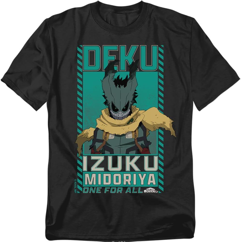 Popfunk My Hero Academia Dark Deku Izuku Midoriya Unisex Adult T Shirt