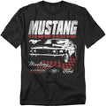 Popfunk Ford Mustang Checkered Race Unisex Adult T Shirt
