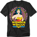 Popfunk Wonder Woman Circle Portrait Unisex Adult T Shirt
