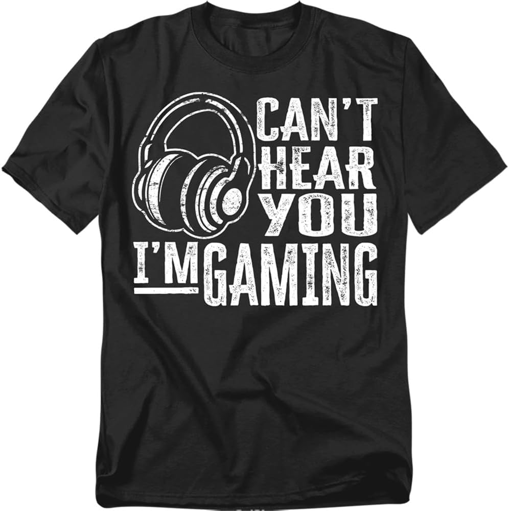 Popfunk Can’t Hear You Gaming T-Shirt – Funny Gamer Life Tee, Women, Unisex