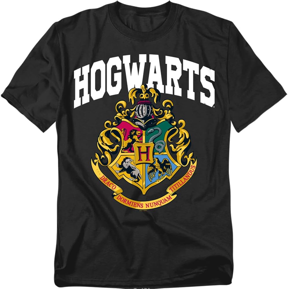 Harry Potter Hogwarts Houses Collegiate Arch Unisex Adult T Shirt Collection