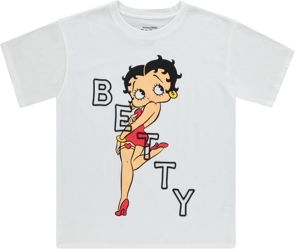 Betty Boop Ladies Fashion T-Shirt, Bonnie, Margie, and Mae Short Sleeve T-Shirt Vintage Shirt