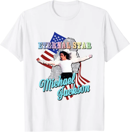 Michael Jackson T-Shirt The King of Pop MJ Cotton 100% Men or Women