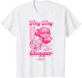 Kids One Piece Anime Tony Tony Chopper Bright Pink Hearts T-Shirt