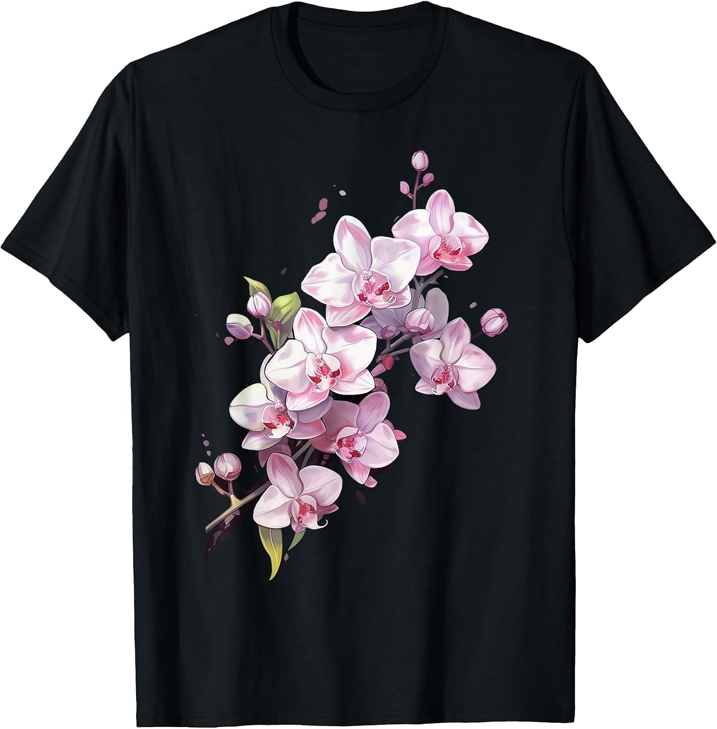 Beautiful Orchid Flower on Floral Orchid T-Shirt