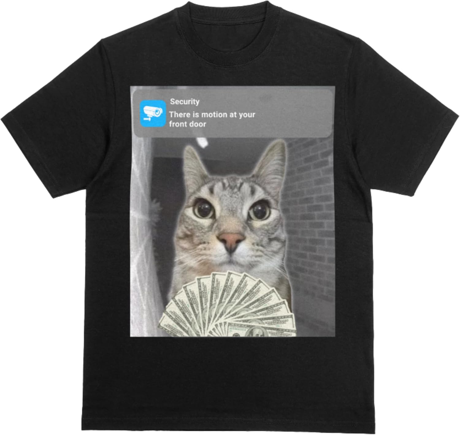 Ring Cat with Motion Meme Shirt - Funny Cat Meme, Cursed Cat, Brainrot Shirt, Unhinged Humor, Gag Gift, Y2K Style