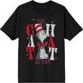The Cat in The Hat Stars Adult Black Crew Neck Short Sleeve T-Shirt