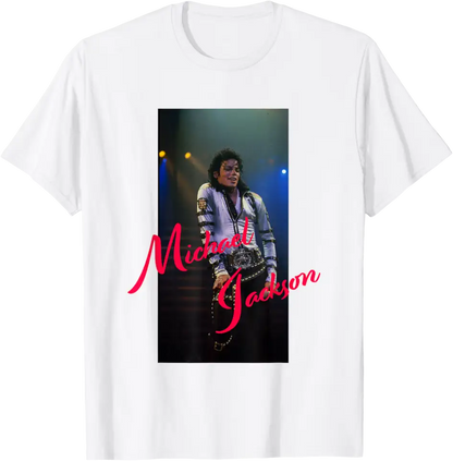 Michael Jackson T-Shirt The King of Pop MJ Cotton 100% Men or Women