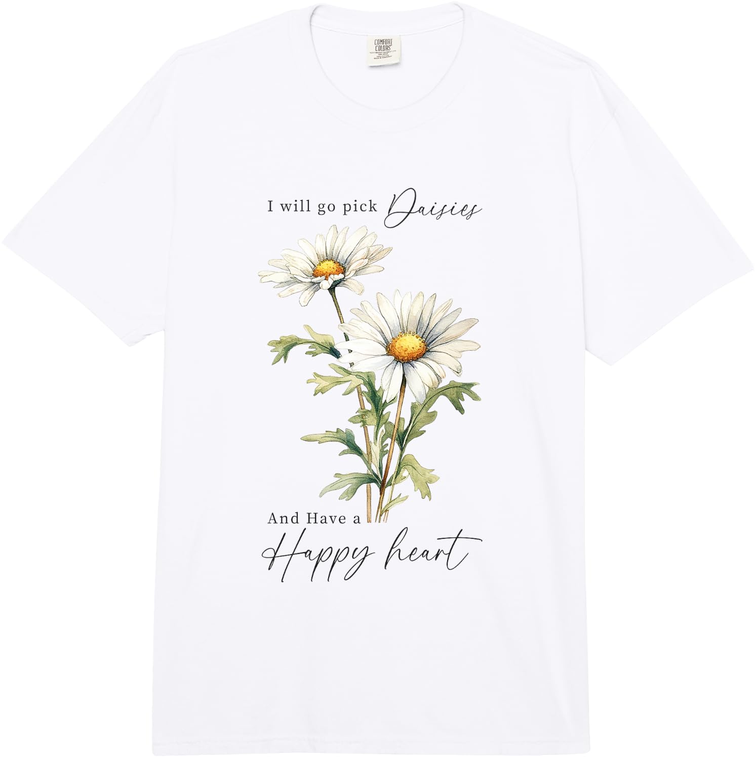Summer Flower Botanical Nature Lover Floral Art Wildflower Comfort Colors Adult Heavyweight T-Shirt