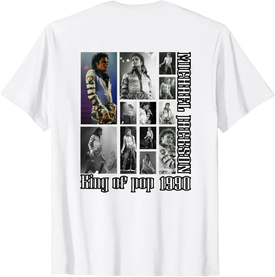 Michael Jackson T-Shirt The King of Pop MJ Cotton 100% Men or Women