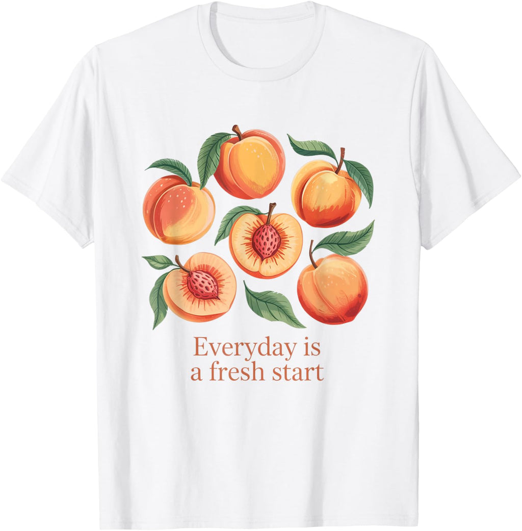 Boho Summer Flower Floral Wildflower Peach T-Shirt