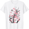 Sakura Cherry Blossom Tree Japanese Kanji Artwork Gift T-Shirt