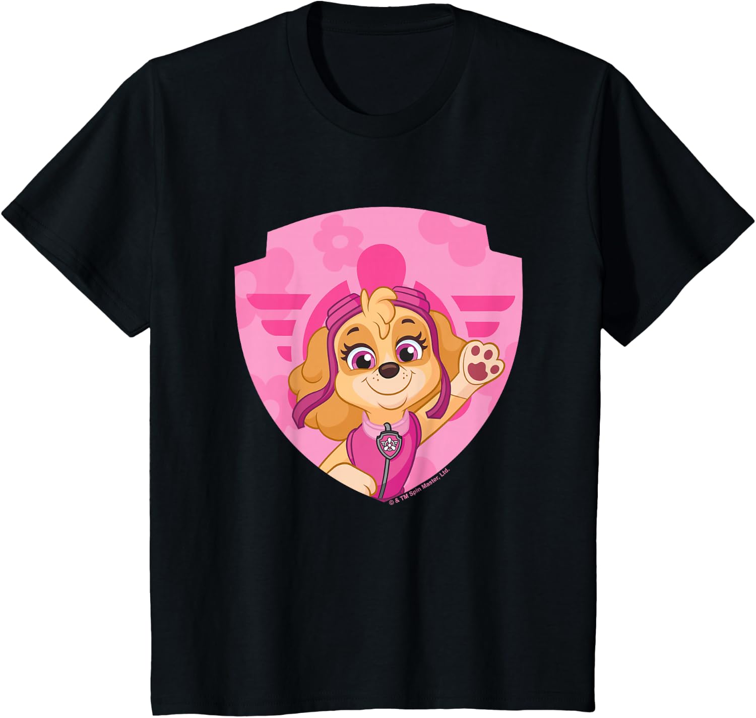PAW Patrol Skye Big Chest Shield Emblem T-Shirt