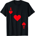 Ace of Hearts Costume T-Shirt Halloween Deck of Cards T-Shirt