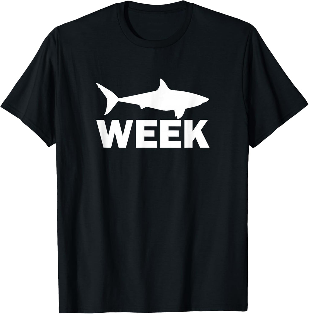 Week of The Shark Funny Cute Shark Lover Great Fun Discovery T-Shirt